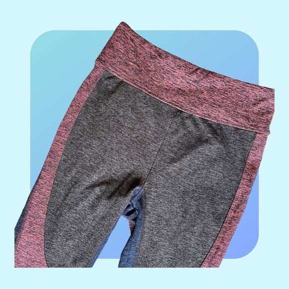 Free People FP Movement Dylan' Colorblock Heather High-Rise Leggings sz S Red - Picture 6 of 16